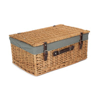 55cm Buff Empty Picnic Basket