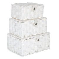 Twisted White Paper Rope Storage Basket