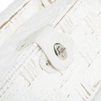 Twisted White Paper Rope Storage Basket