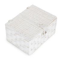 Twisted White Paper Rope Storage Basket