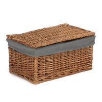 Red Hamper Light Steamed Cotton Lined Storage Basket