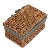 Red Hamper Light Steamed Cotton Lined Storage Basket