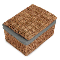 Red Hamper Light Steamed Cotton Lined Storage Basket