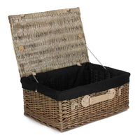 56cm Antique Wash Picnic Wicker Basket