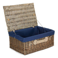 56cm Antique Wash Picnic Wicker Basket