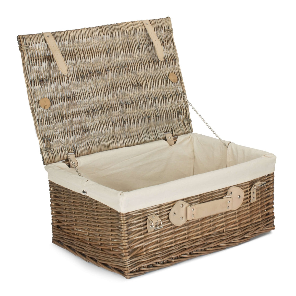 56cm Antique Wash Picnic Wicker Basket