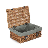 Red Hamper Double Steamed 35cm Empty Wicker Hamper Basket