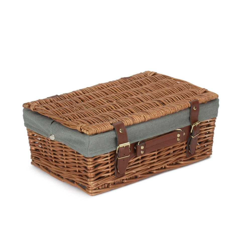 35cm Light Steamed Wicker Picnic Basket