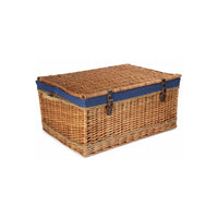 Red Hamper 72cm Double Steamed Rope Handled Wicker Trunk