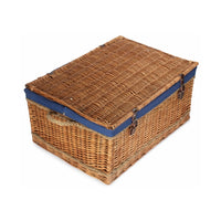 Red Hamper 72cm Double Steamed Rope Handled Wicker Trunk