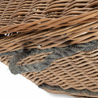 Red Hamper 72cm Antique Wash Rope Handled Trunk Picnic Basket