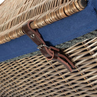 Red Hamper 72cm Antique Wash Rope Handled Trunk Picnic Basket