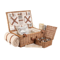 Panier de pique-nique traditionnel de luxe entièrement équipé