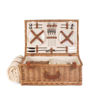 Panier de pique-nique traditionnel de luxe entièrement équipé