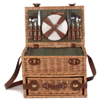 4 Person Fitted Picnic Basket with Drawers