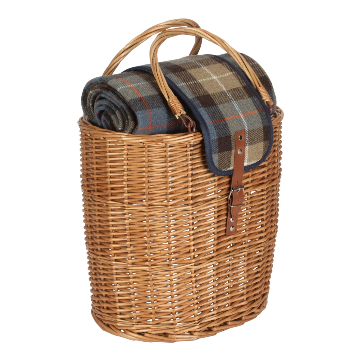 Wicker Oval Ravenstor Fitted Cool Bag Drinks Picnic Basket