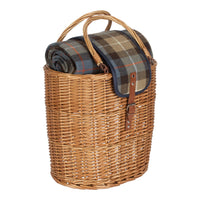 Wicker Oval Ravenstor Fitted Cool Bag Drinks Picnic Basket