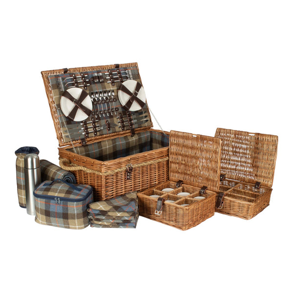 Rope Handled Ravenstor 6 Person Fitted Picnic Basket