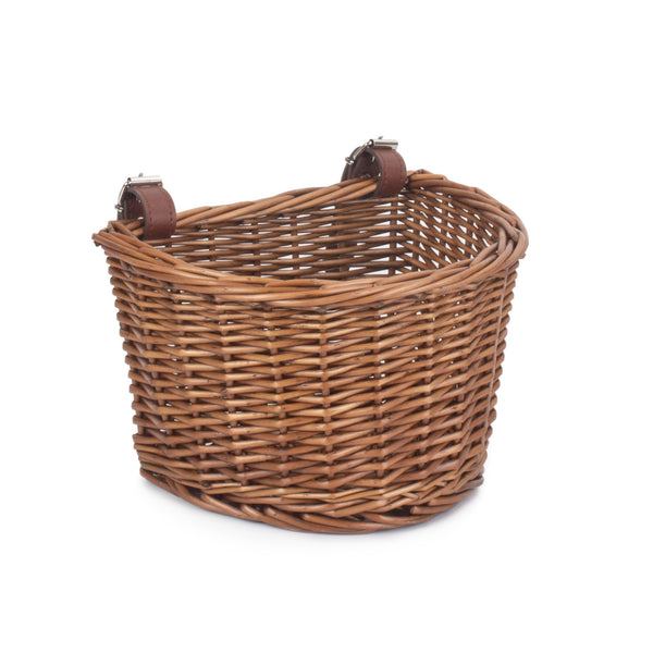 Red Hamper Child Bicycle Double Steamed Wicker Basket
