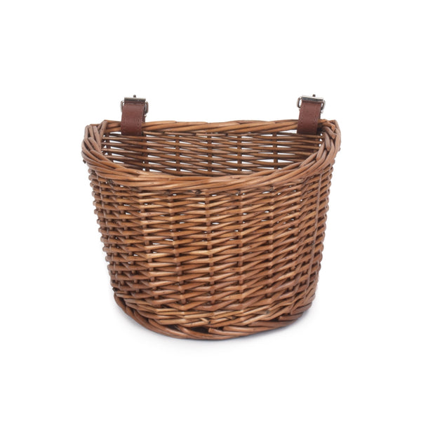 Red Hamper Child Bicycle Double Steamed Wicker Basket