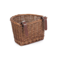 Red Hamper Child Bicycle Double Steamed Wicker Basket