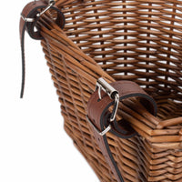 Red Hamper Child Bicycle Double Steamed Wicker Basket