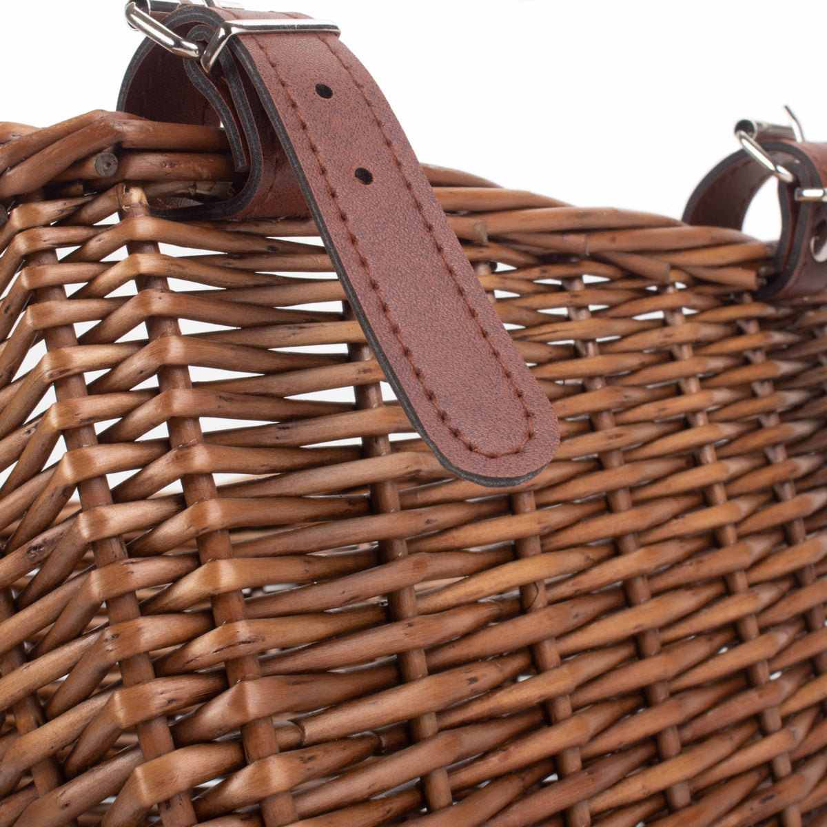 Red Hamper Child Bicycle Double Steamed Wicker Basket