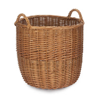 Red Hamper Light Steamed Wicker Storage Bin
