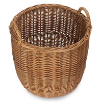 Red Hamper Light Steamed Wicker Storage Bin