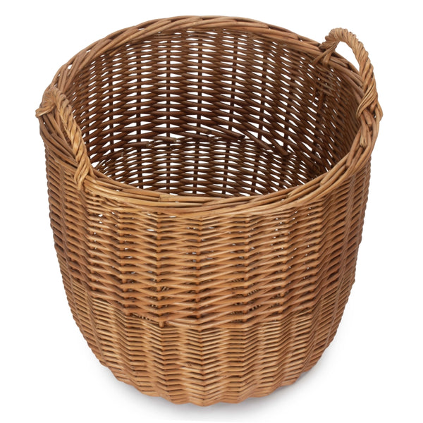 Red Hamper Light Steamed Wicker Storage Bin