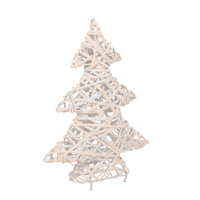 Weiß getünchter Weihnachtsbaum