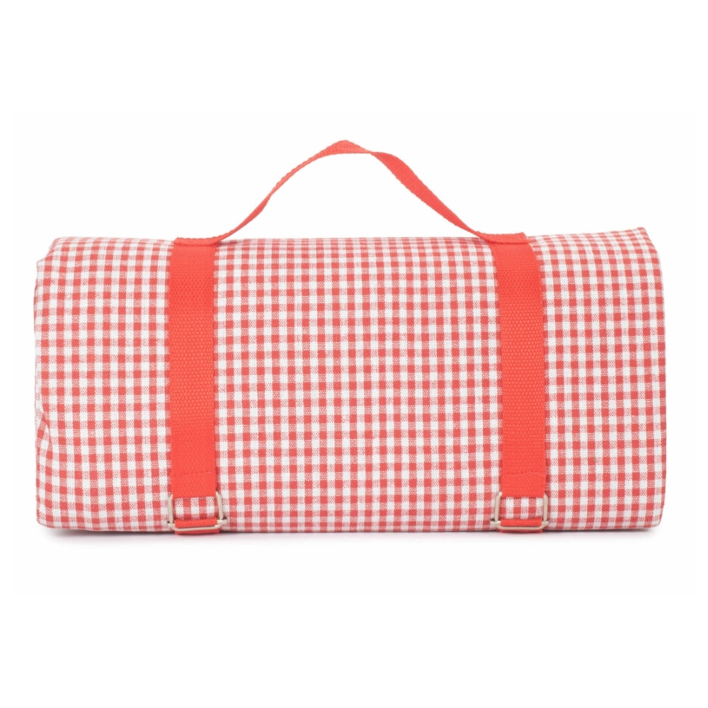 Red Hamper Red and White Gingham Picnic Blanket