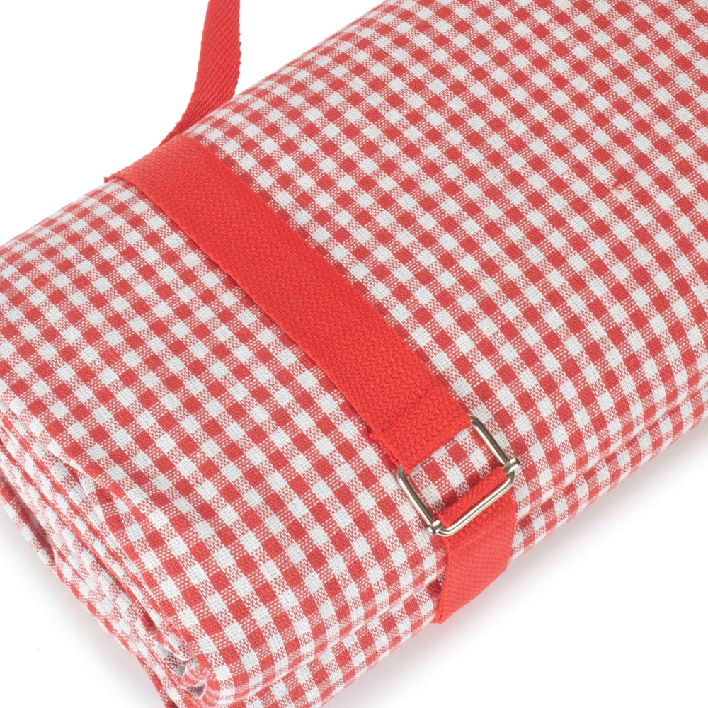 Red and White Gingham Picnic Blanket