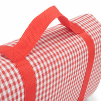 Red Hamper Red and White Gingham Picnic Blanket