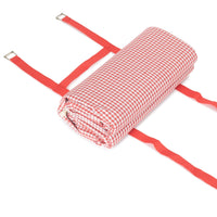 Red Hamper Red and White Gingham Picnic Blanket