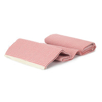 Red Hamper Red and White Gingham Picnic Blanket
