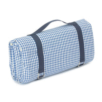 Red Hamper Blue and White Gingham Picnic Blanket