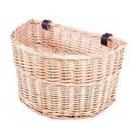 Red Hamper Willow Cycle Basket