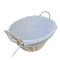 Mellow Buff Willow Cotton Lined Laundry Basket