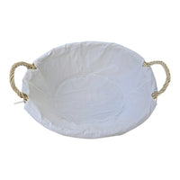 Mellow Buff Willow Cotton Lined Laundry Basket