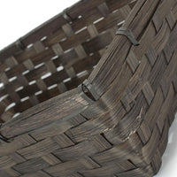 Black Painted Bamboo Serving Tray