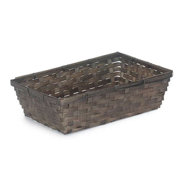 Black Painted Bamboo Serving Tray