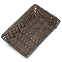 Black Painted Bamboo Serving Tray