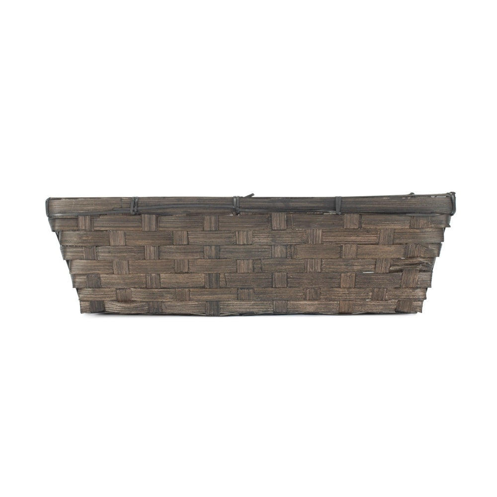 Black Painted Bamboo Serving Tray