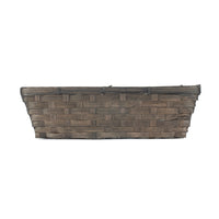 Black Painted Bamboo Serving Tray