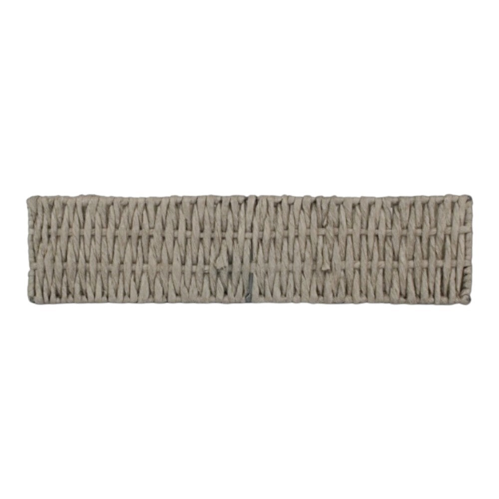 Rectangular Grey Straight-sided Paper Rope Trays