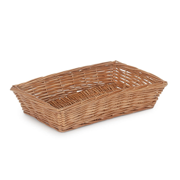 Tapered Wicker Rectangular Tray