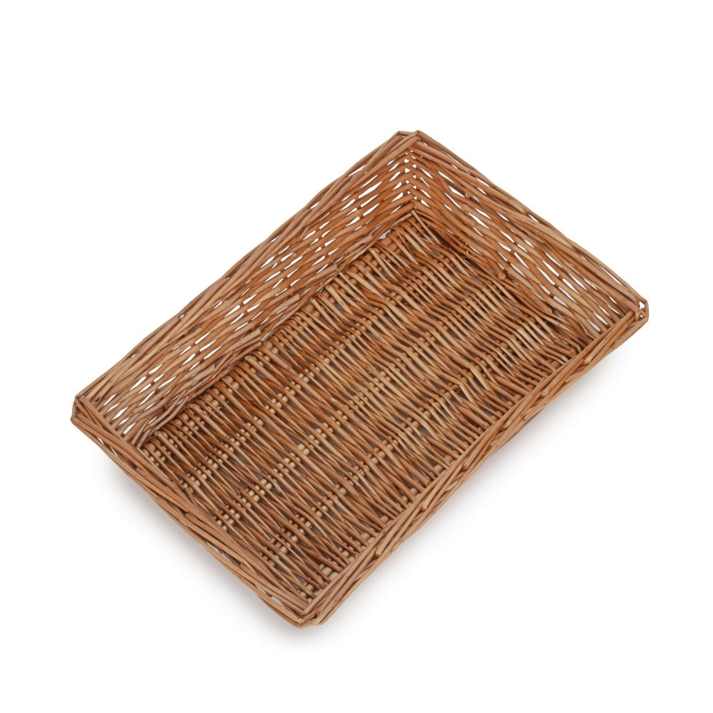 Tapered Wicker Rectangular Tray
