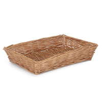 Tapered Wicker Rectangular Tray
