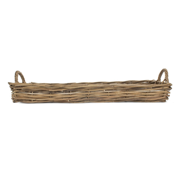 Red Hamper Large Rectangular Rattan Serving Tray